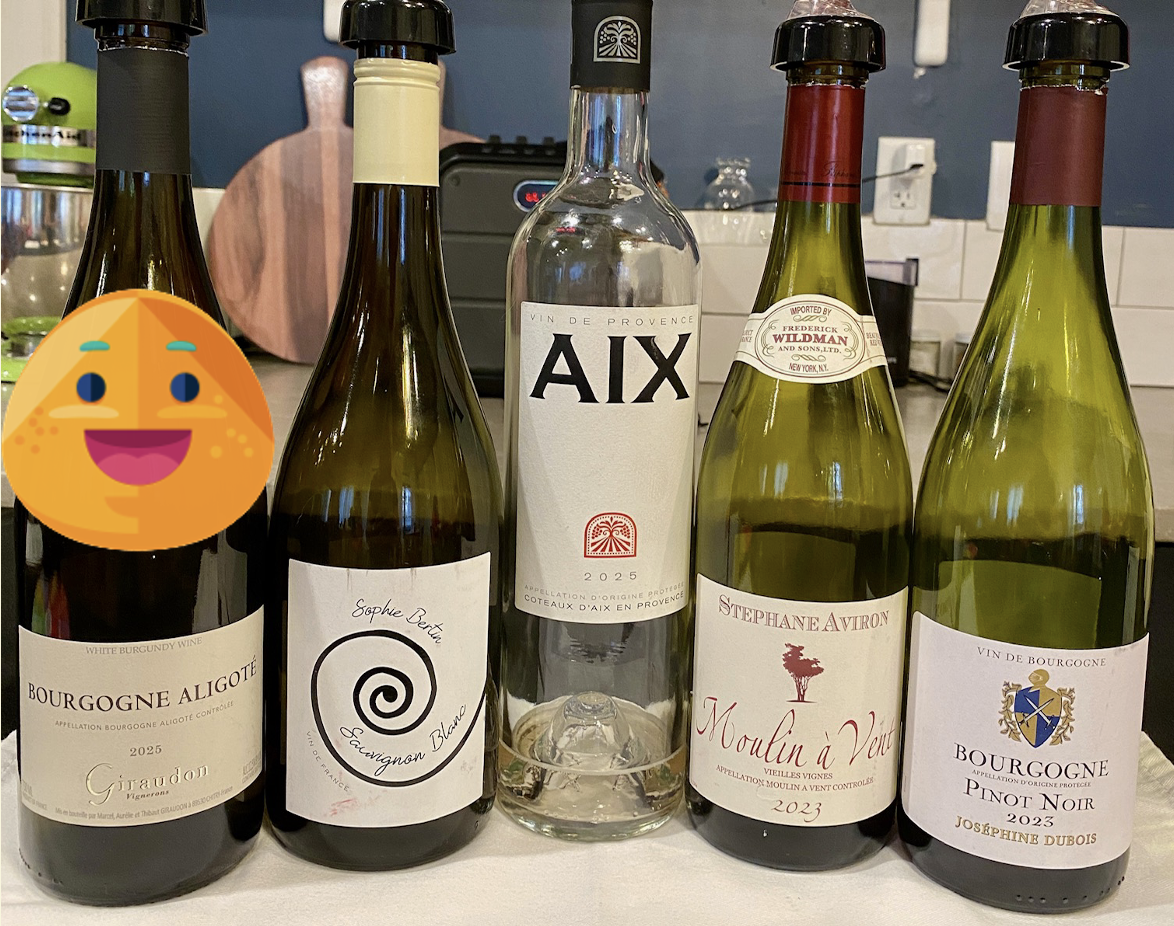 photo of wines from "Wines for Day Drinking"