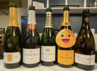 photo of wines from "Sparkling Wines to Kick Off Summer" class