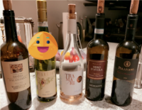 photo of wines from "Sip Italia" class